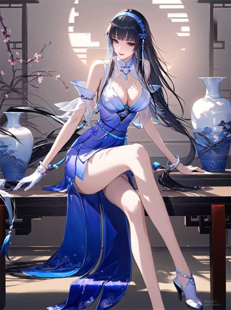 [第482期] [王者荣耀] [西施 · 系列一] AI国漫 [60P]-AI动漫