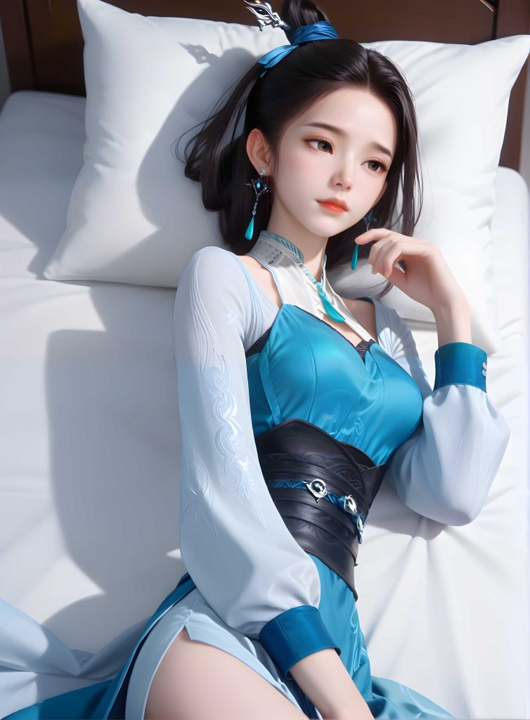 [第784期] [师兄啊师兄] [蓝灵娥清纯少女写真系列]国漫女神[60P]-AI动漫